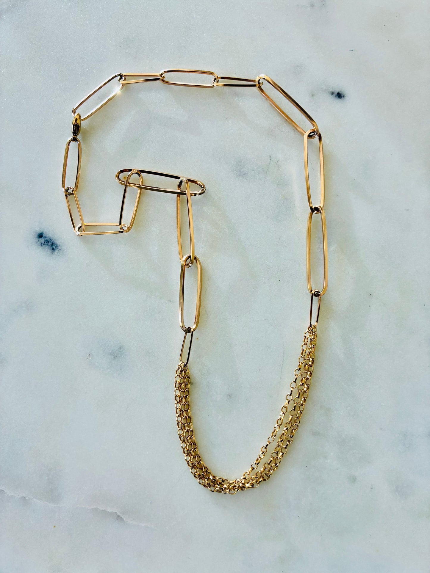 Large Mix Link Chain Necklace