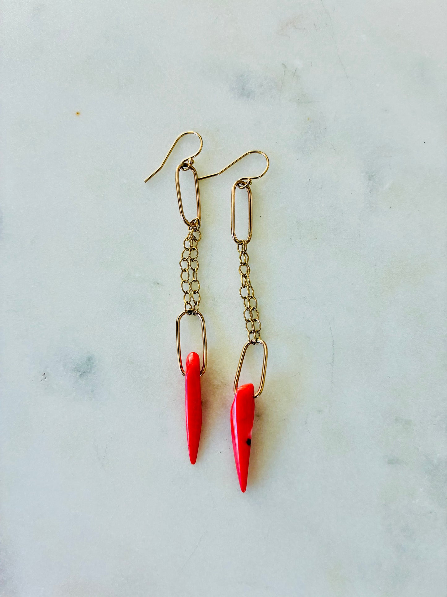 Coral Earrings