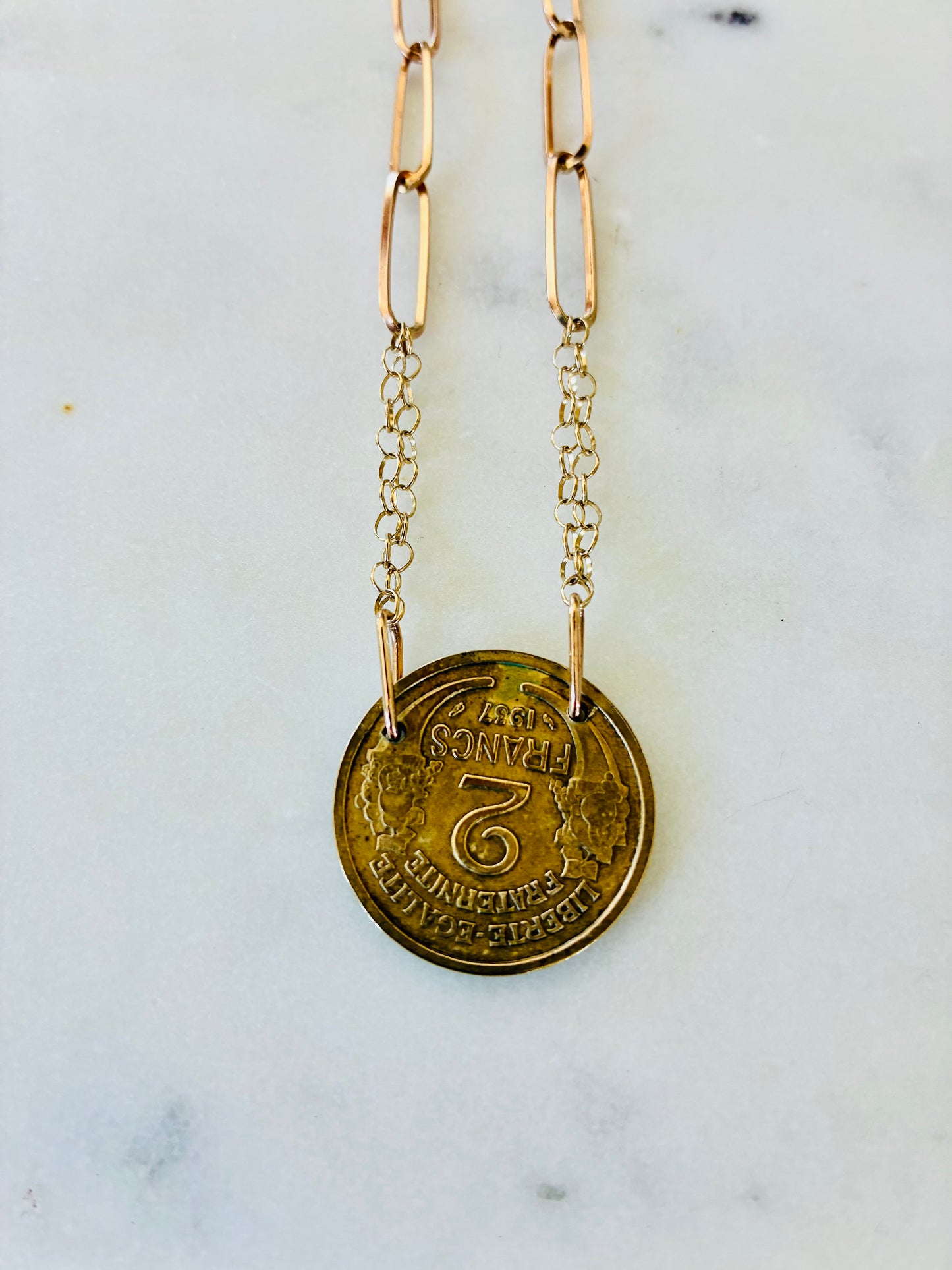 France 1937 Coin Necklace