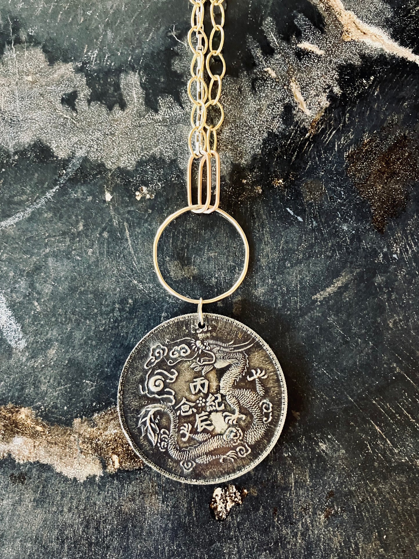 Vintage Chinese Medallion Necklace