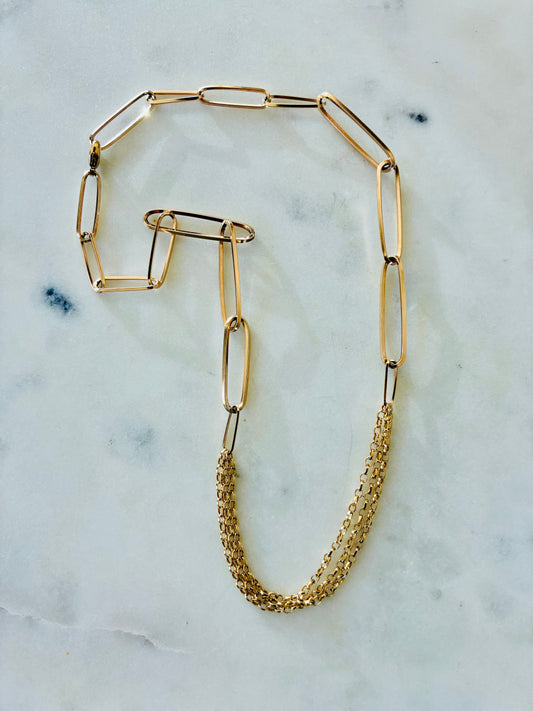 Large Mix Link Chain Necklace