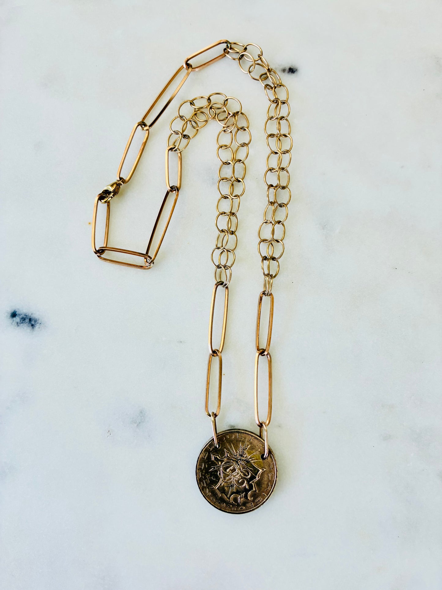 France 1976 Coin Necklace