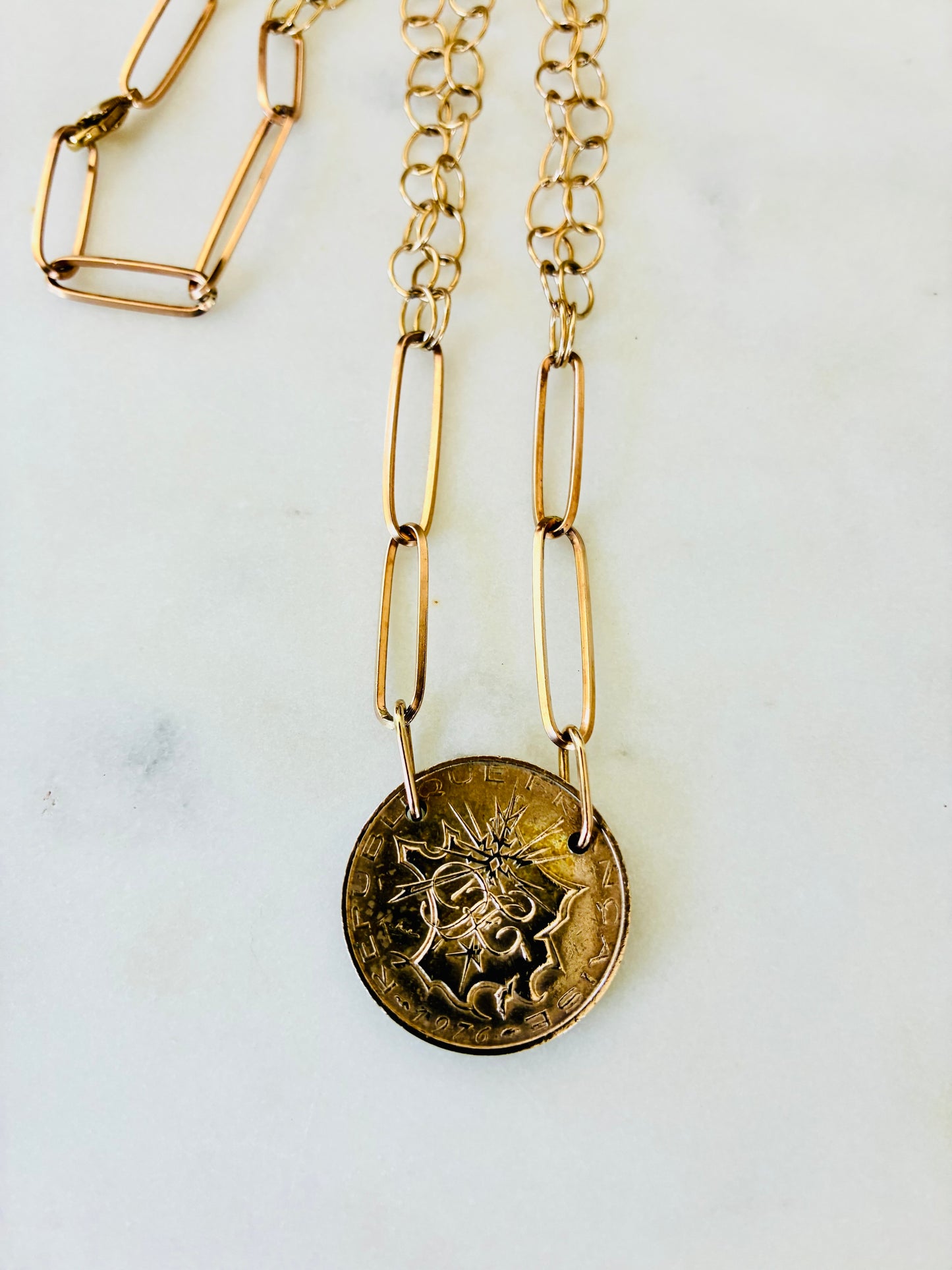France 1976 Coin Necklace