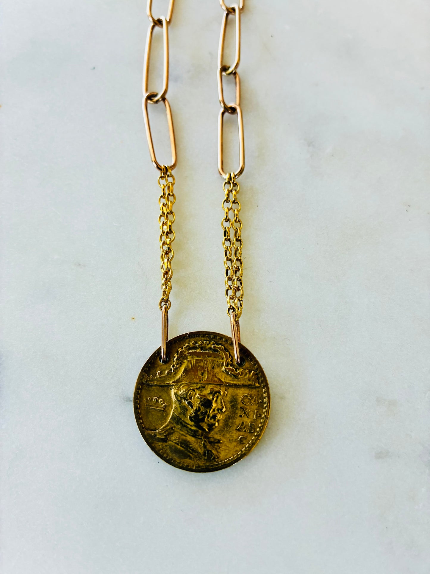 Brazil 1936 Coin Necklace