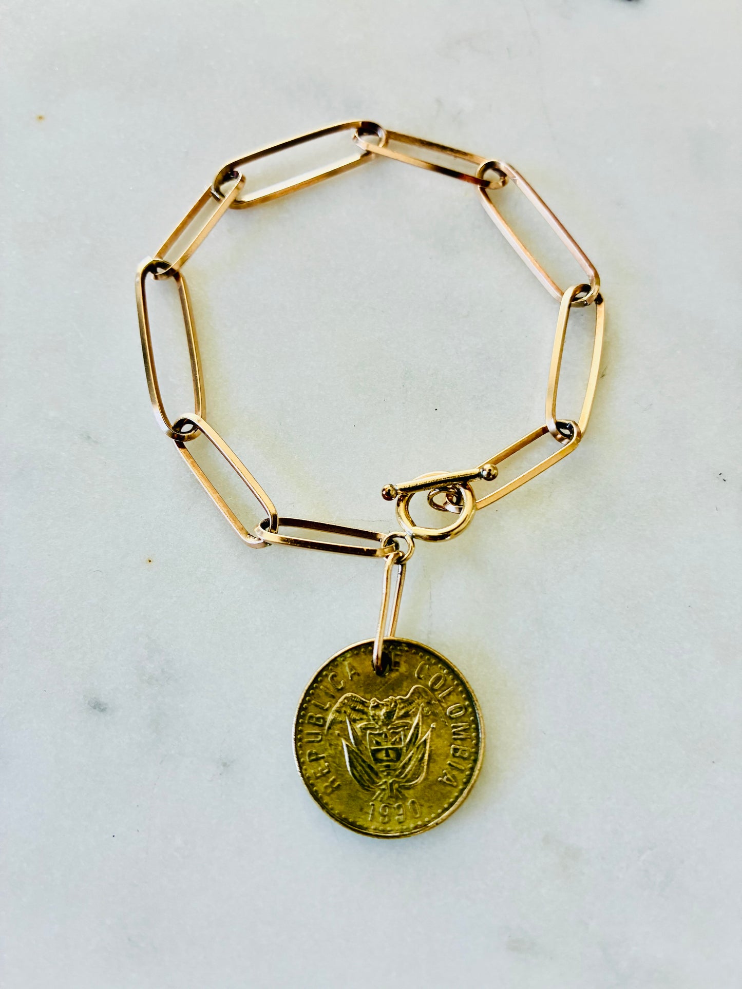 Columbia 1990 Coin Bracelet