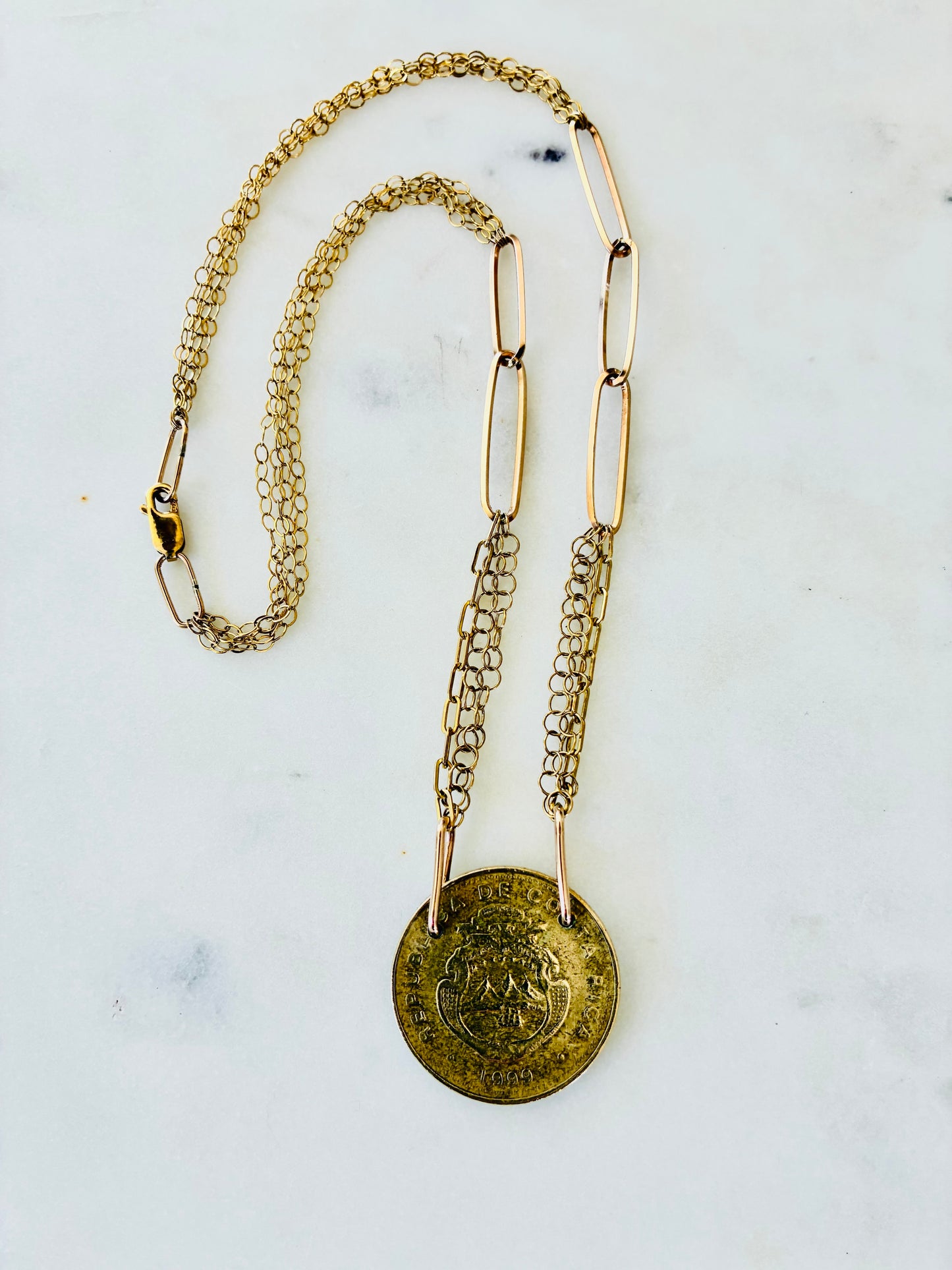 Costa Rica 1999 Coin Necklace