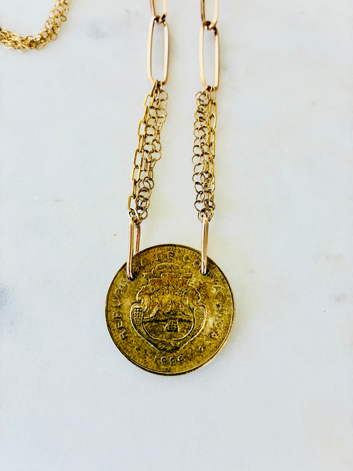 Costa Rica 1999 Coin Necklace