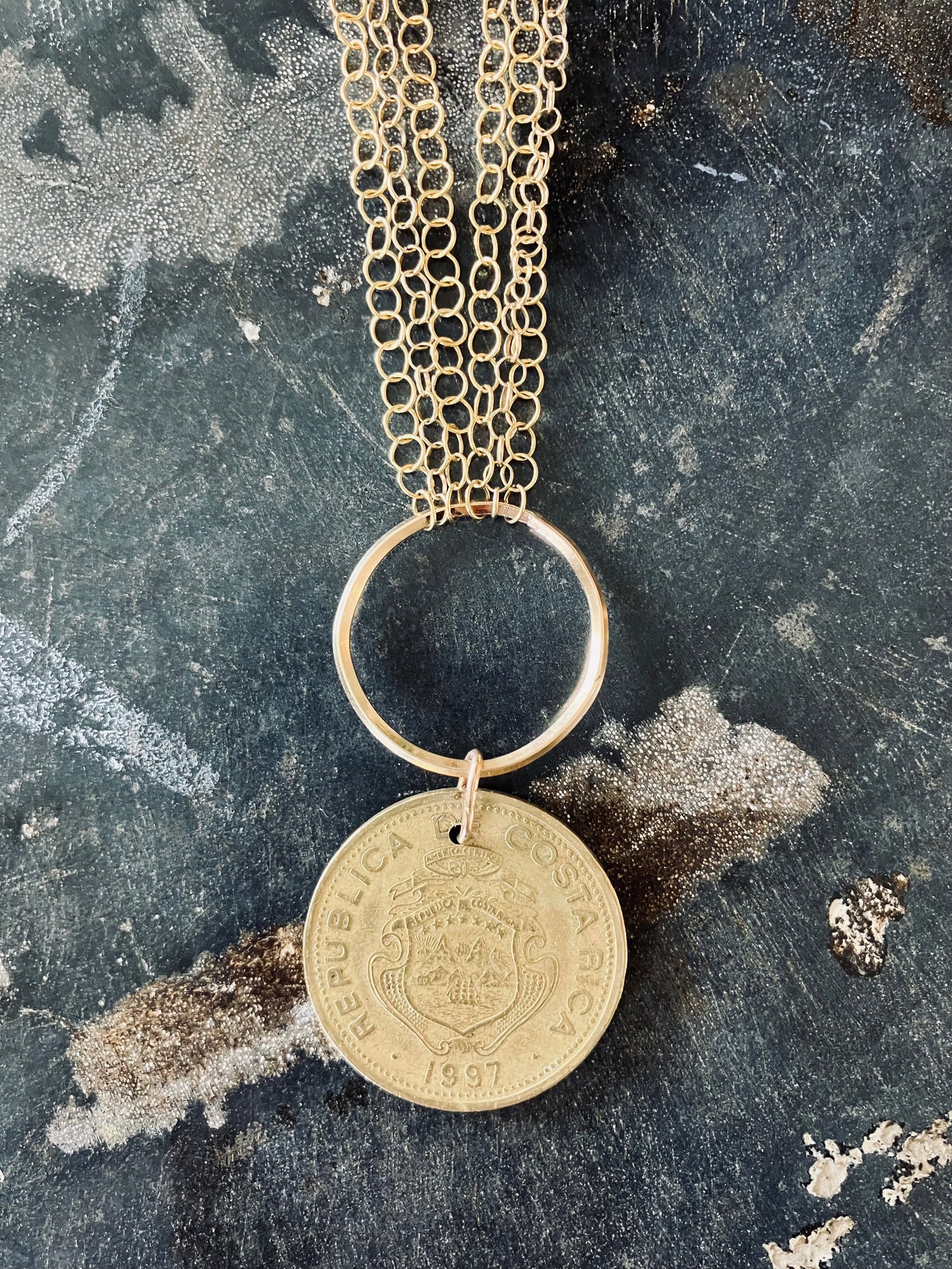 1997 Costa Rica Coin Necklace