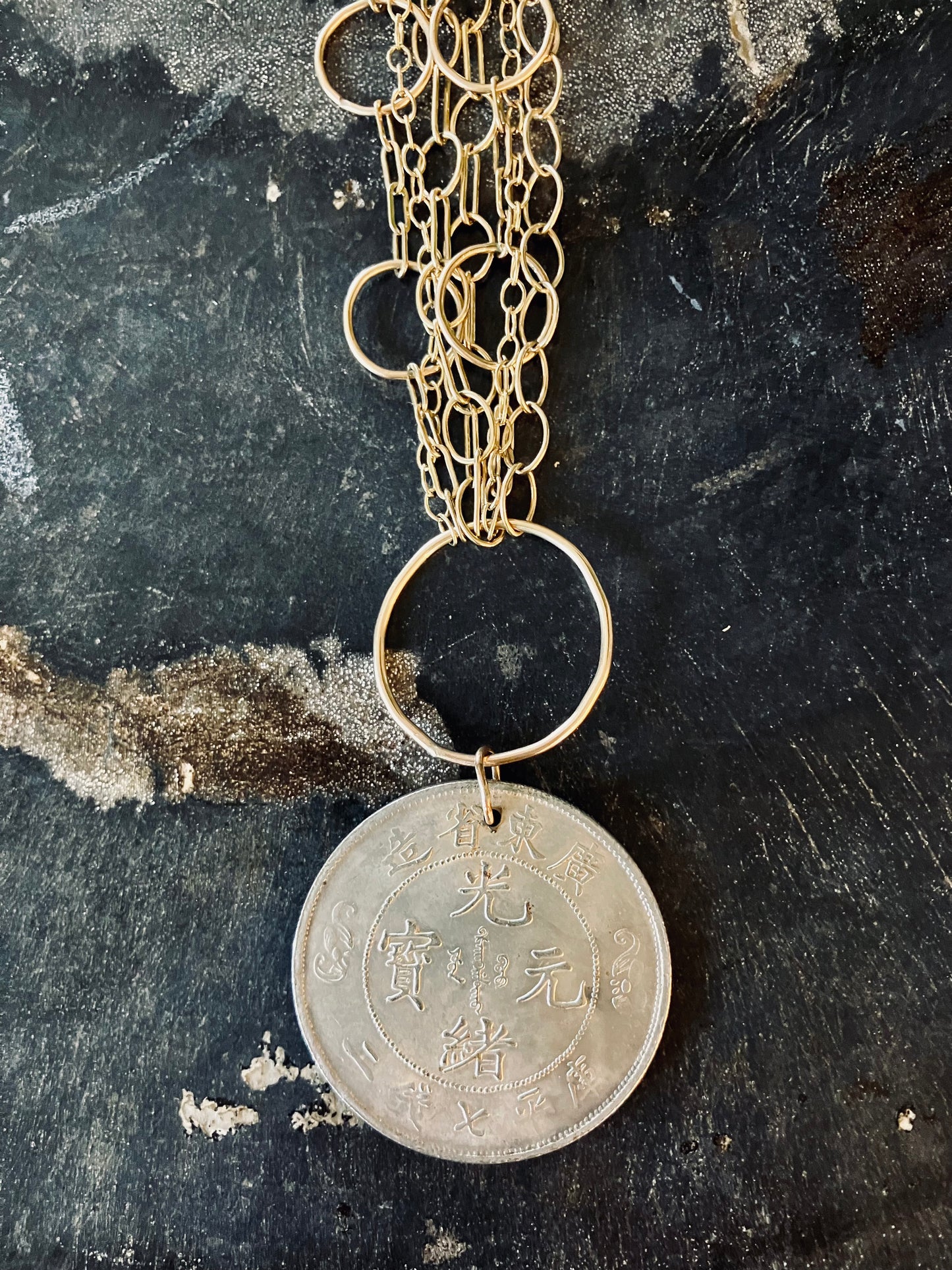 Vintage Chinese Medallion Necklace