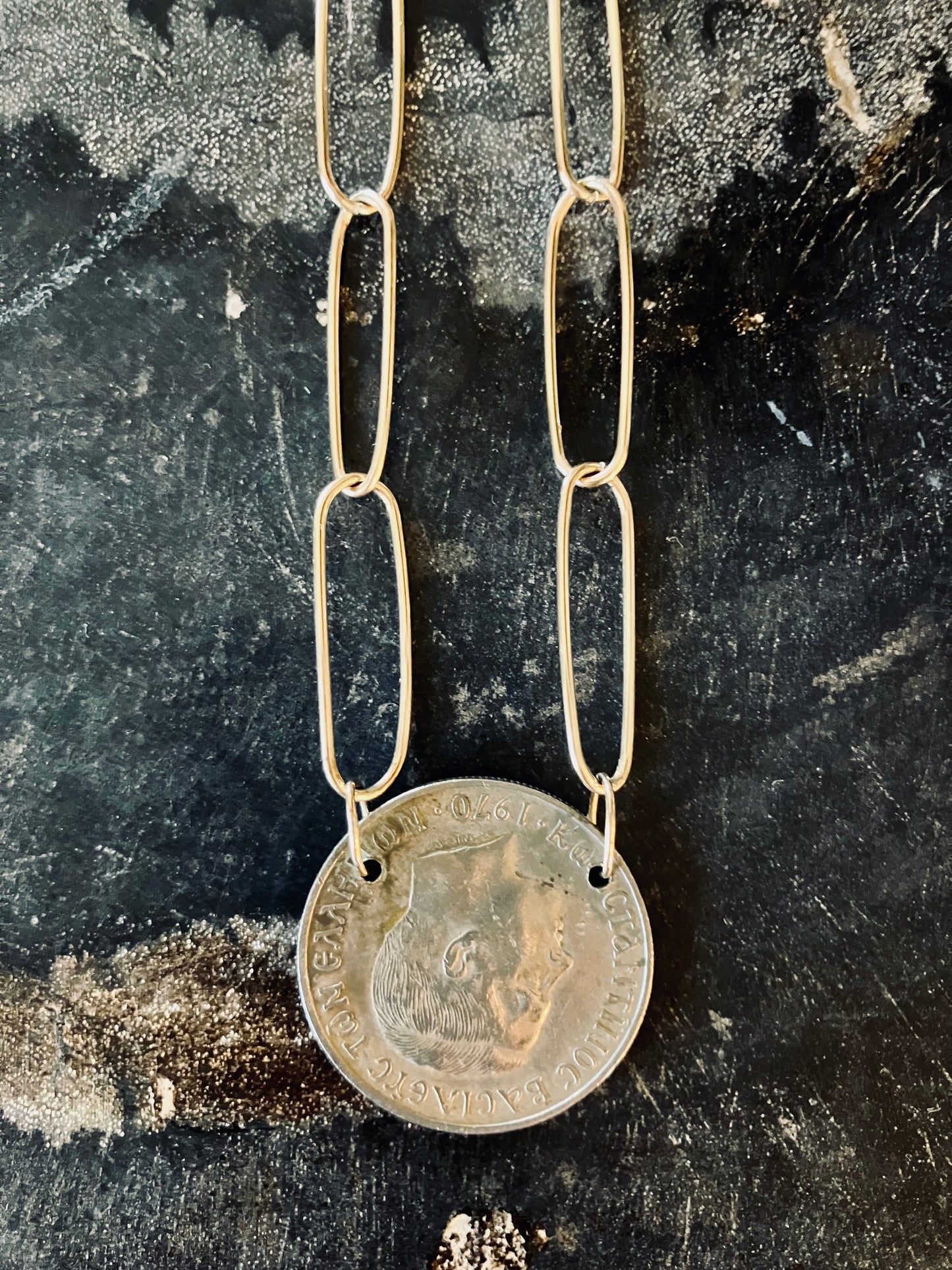 1970 Greek coin Necklace